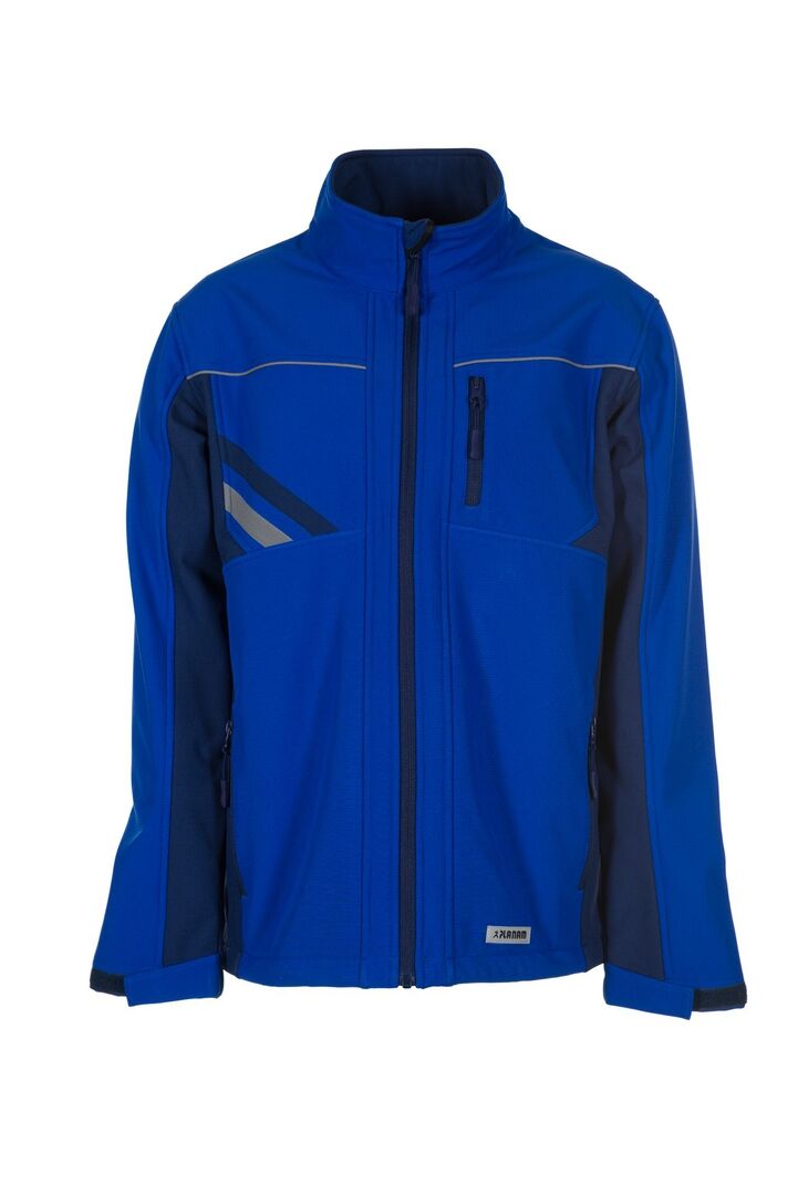PLANAM Softshelljacke Highline kornblau/marine/zink Gr. XL 2380