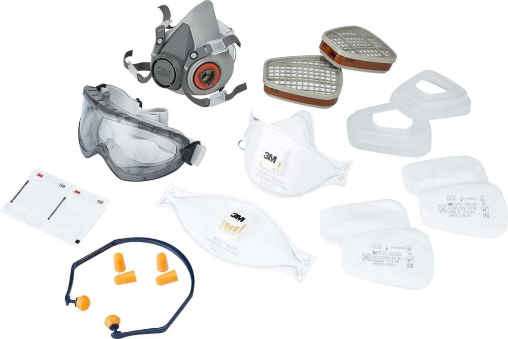 3M Safety Box 1000M mit Atem-, Gehör- und Augenschutz