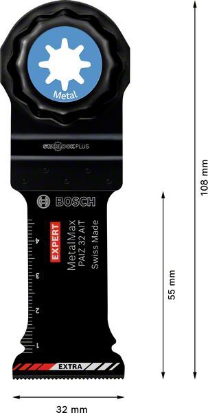 BOSCH Sägeblatt Tauchsägeblatt Metal PAIZ32AIT Expert Starlock VE 10