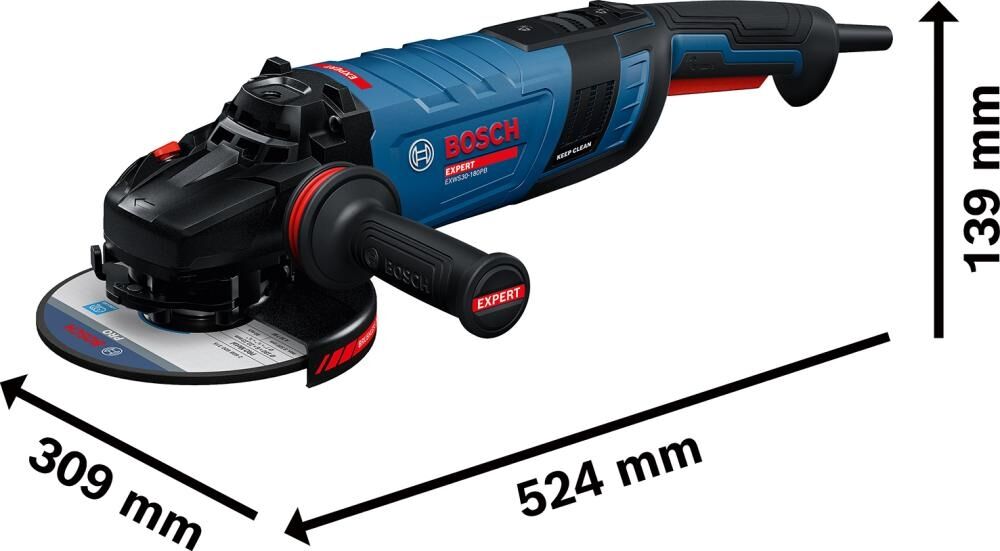 BOSCH EXPERT Winkelschleifer EXWS30-180PB, im Karton