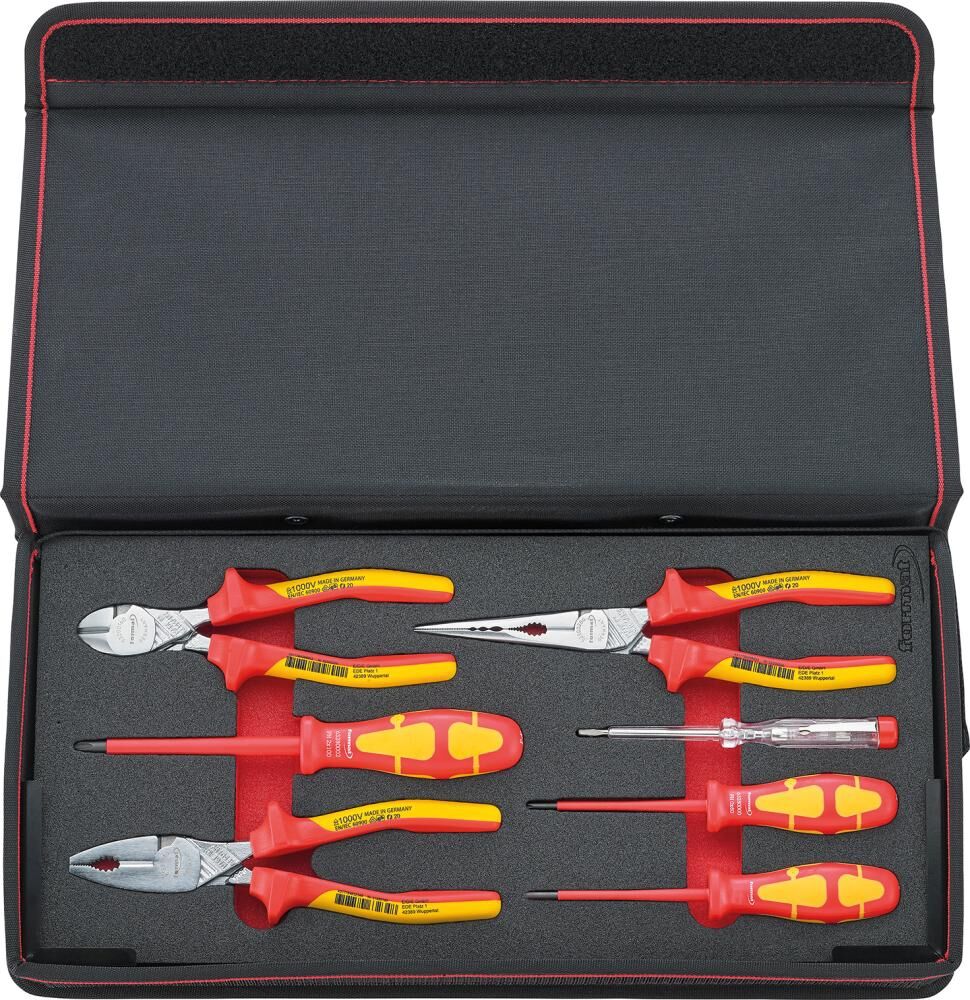 FORMAT Zangen-Set MIG Schraubendreher VDE 7-teilig Mappe