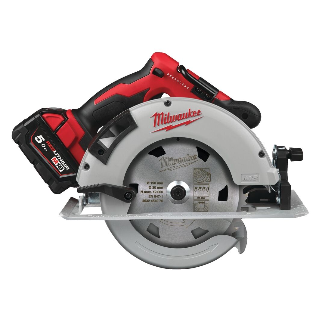 MILWAUKEE Akku-Handkreissäge M18BLCS66-502x 2x18V 5Ah Ladegerät