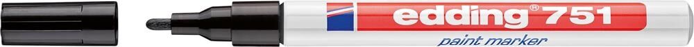 EDDING Lackmarker 751 4-751001 1-2mm Rundspitze permanent schwarz