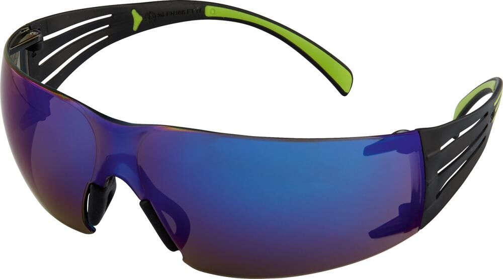 3M Schutzbrille Secure Fit 408AS PC blau verspiegelt
