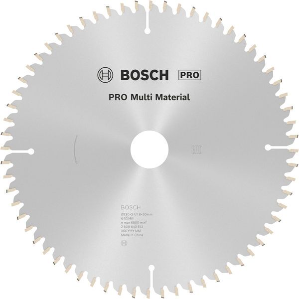 BOSCH Kreissägeblatt 230x30 64TR-F MULTI SB 2,4
