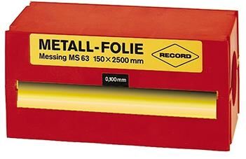 RECORD Metallfolie Stahl 150x2500x0,075mm unlegiert