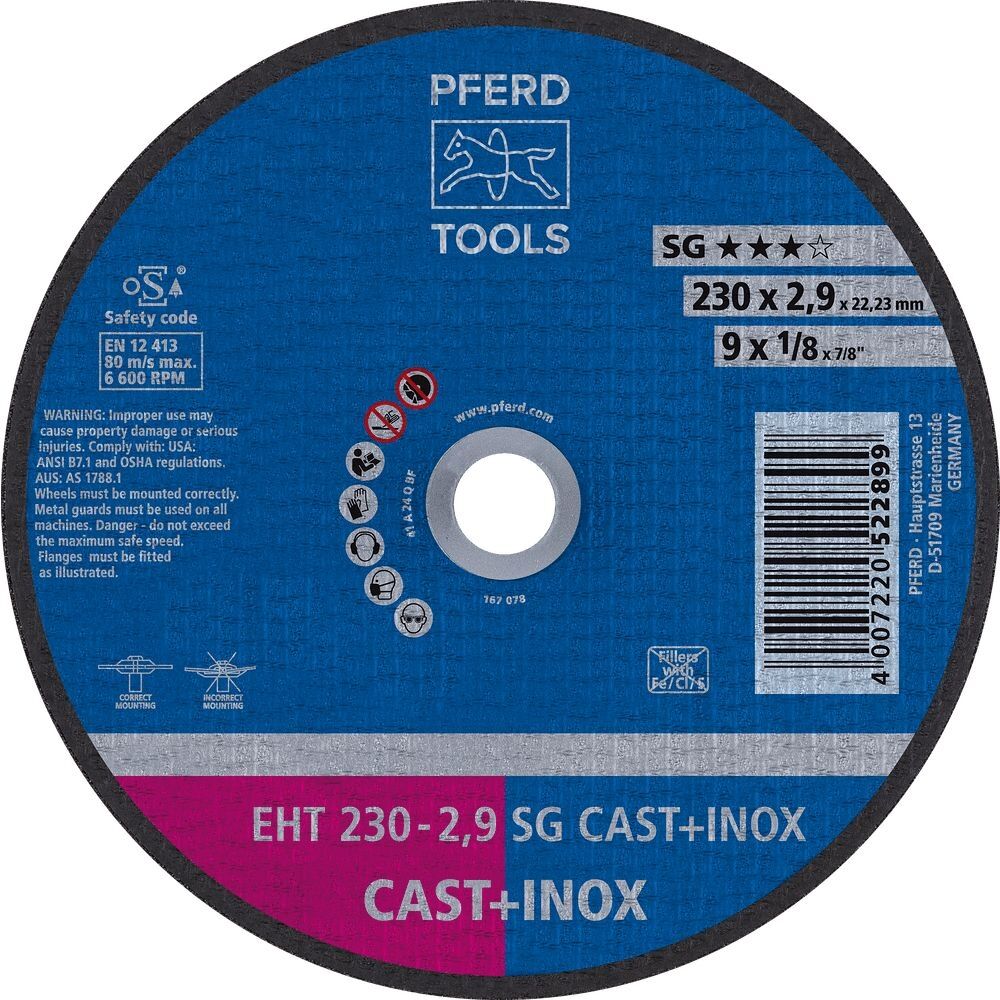 PFERD Trennscheibe A24QSG 230x2,9mm gekröpft