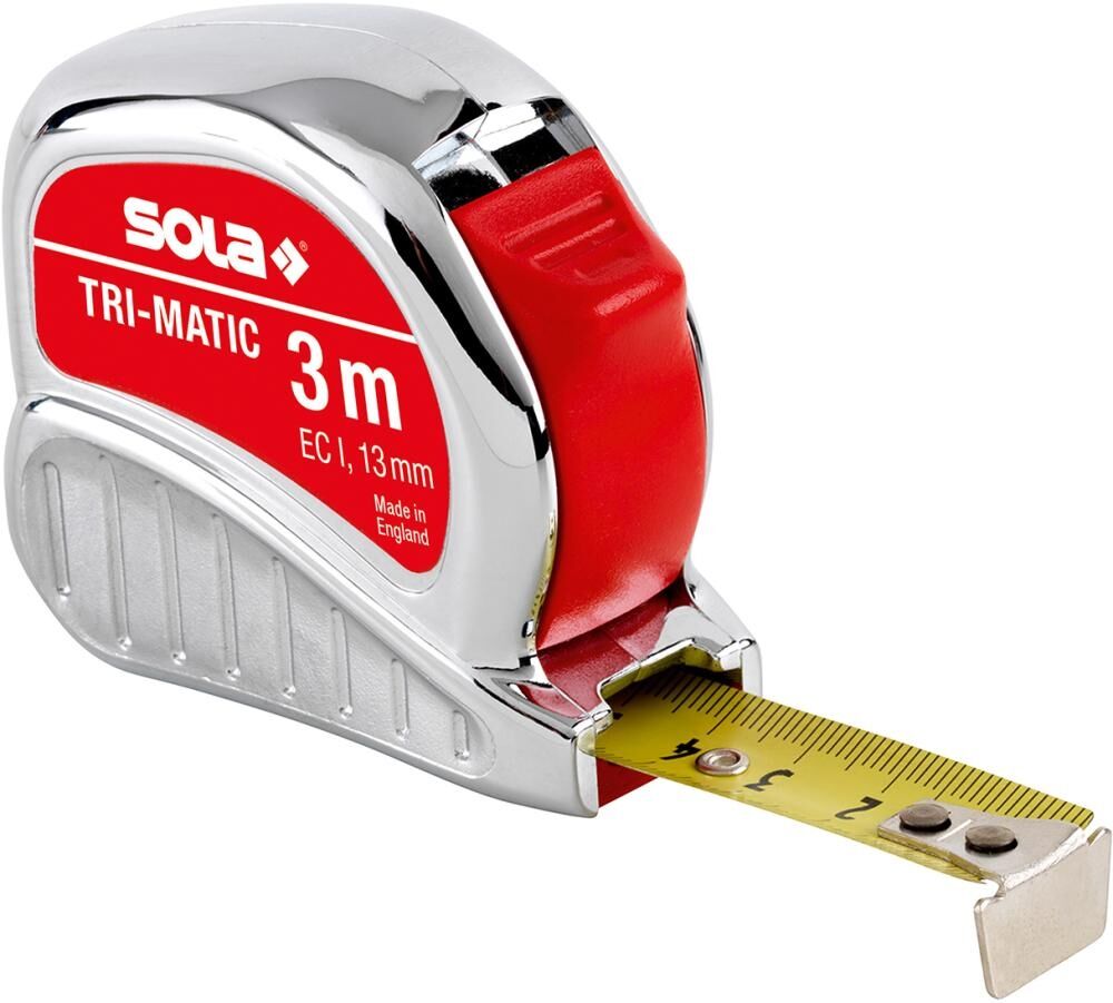 SOLA Taschenrollmaßband Tri Matic 5m x 19mm