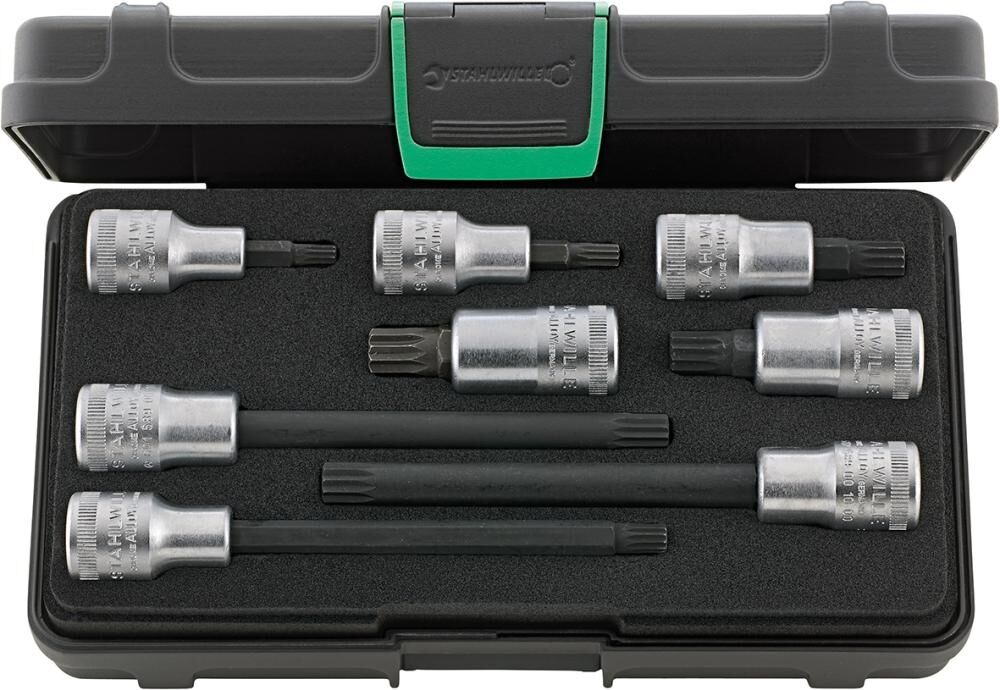 STAHLWILLE Schraubendrehereinsatz Set 1/2" XZN M6 bis M14 8-teilig