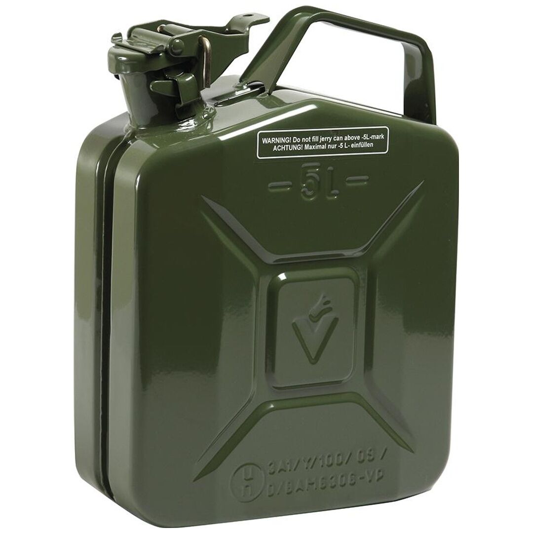 VALPRO Kraftstoffkanister Benzinkanister 5L Stahlblech oliv