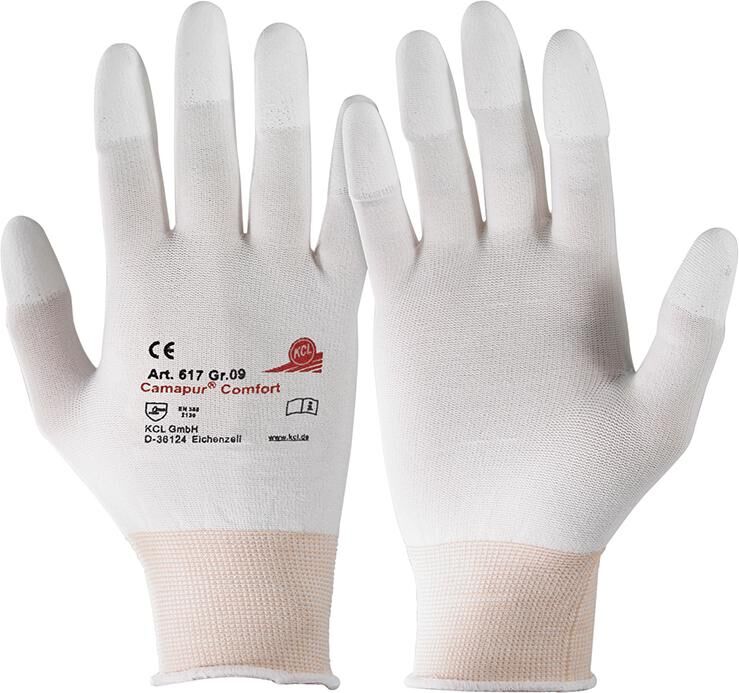 KCL Schutzhandschuhe Camapur Comfort 617 Gr. 7 Fingerspitzenbeschichtung