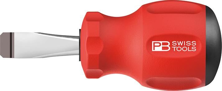 PB SWISS TOOLS Tools Schraubendreher Stubby Schlitz 5,5x0,8x 30mm SwissGrip