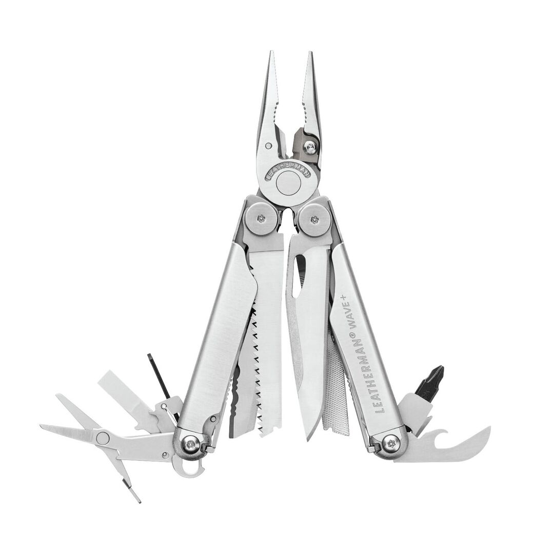 LEATHERMAN Multitool Wave plus silver Multifunktionswerkzeug 18 Funktionen