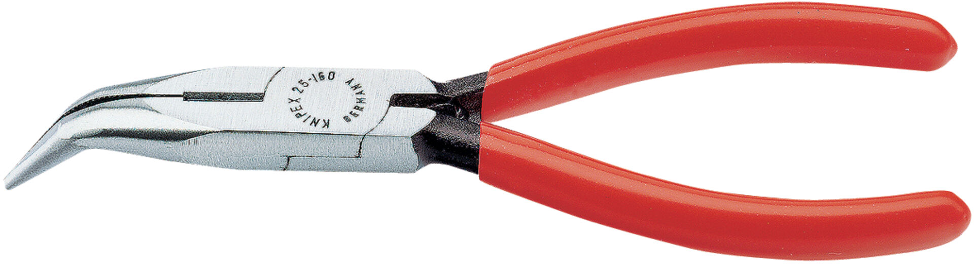 KNIPEX 25 21 160 Flachrundzange Schneide schwarz atramentiert 160mm