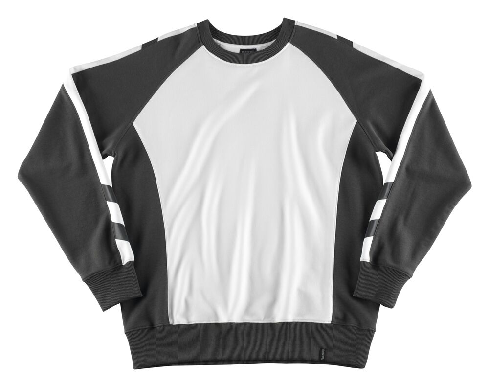 MASCOT Sweatshirt Unique Witten Gr. XL weiß/dunkelanthrazit 50570-962
