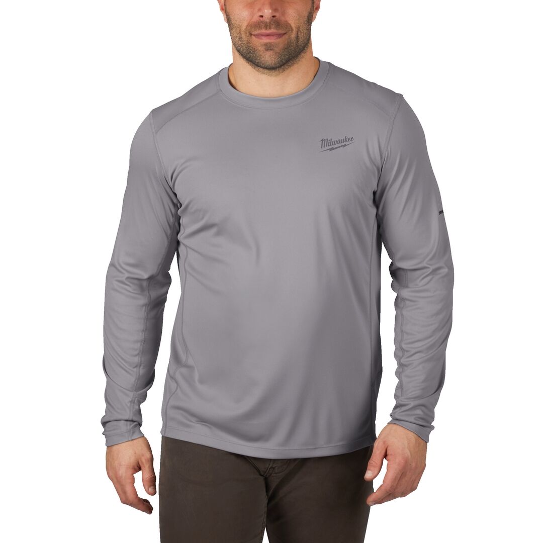 MILWAUKEE Langarmshirt WWLSG grau Gr. M