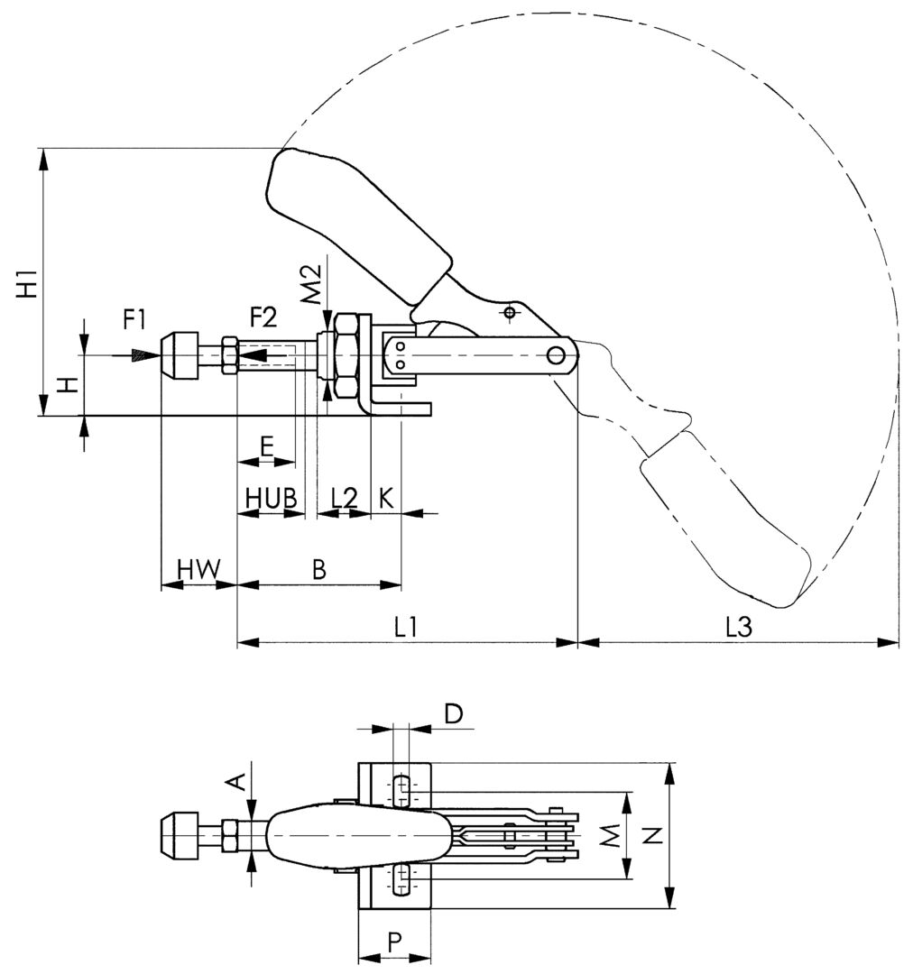 AMF Schubstangenspanner 6841 Gr. 1