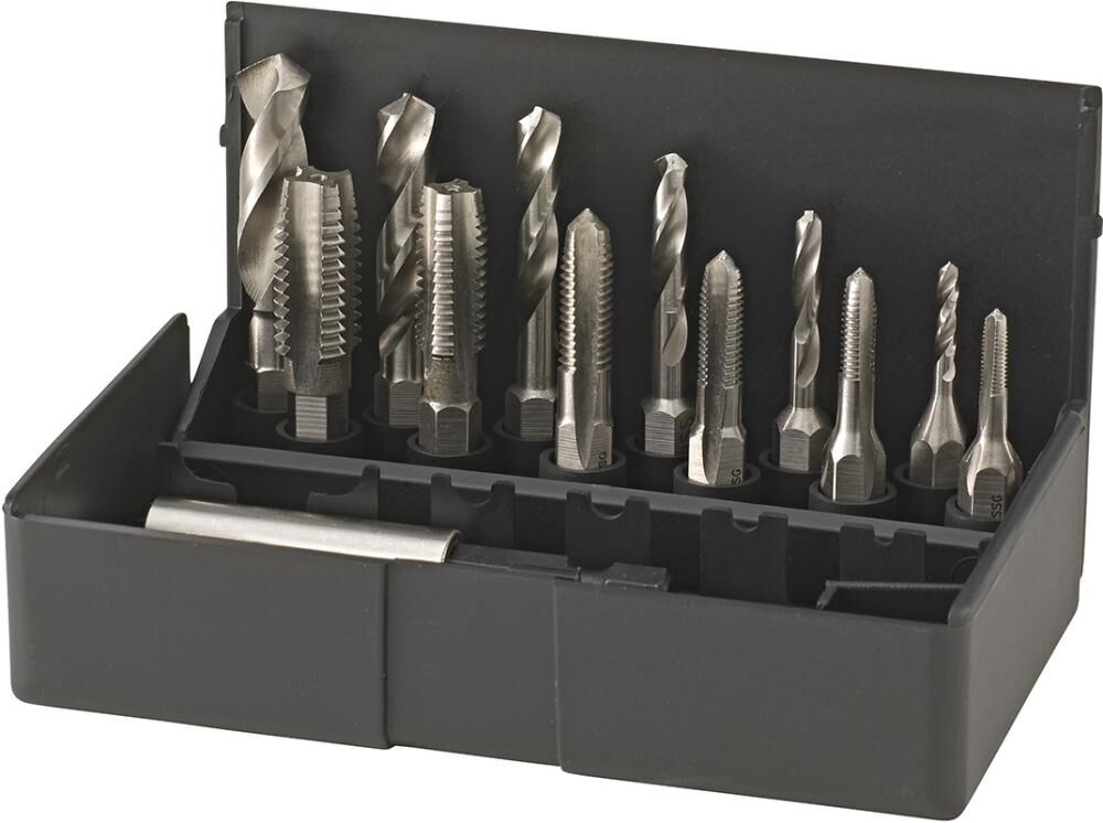 VÖLKEL Einschnittgewindebohrer Bits M3-M10 +Spiralbohrer