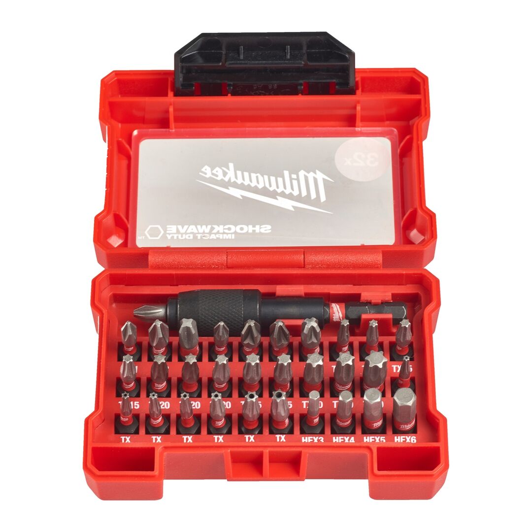MILWAUKEE Bit Set Compact 32- teilig SHOCKWAVE