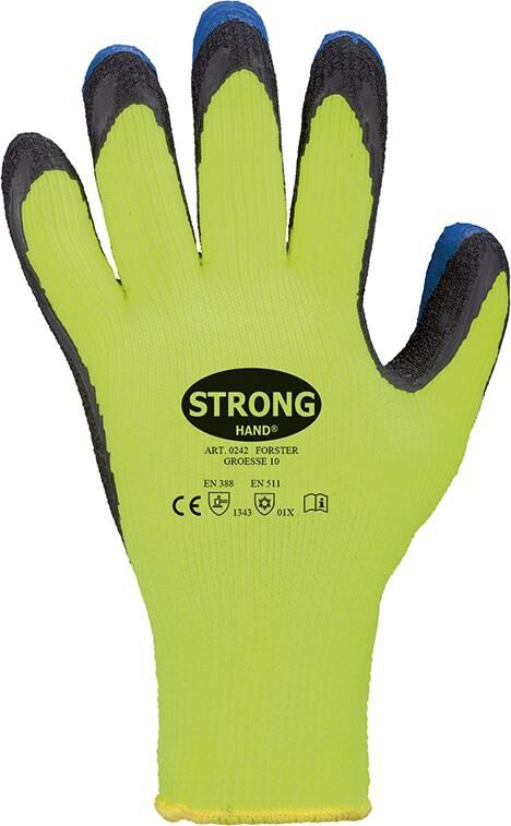 STRONGHAND Winterstrickhandschuhe Forster Latex Gr. 10