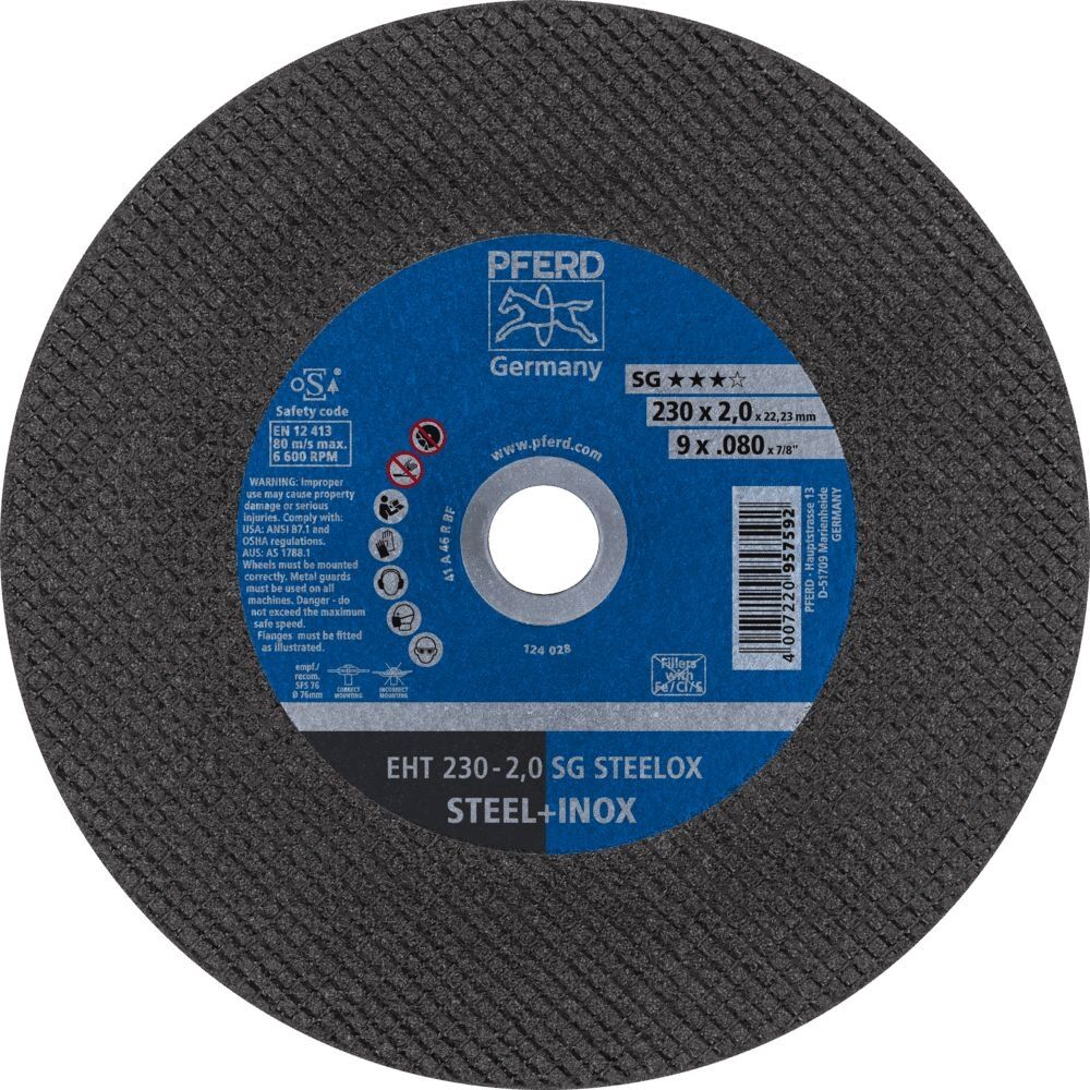 PFERD Trennscheibe A46 QSG V2A 230x2,0mm gerade