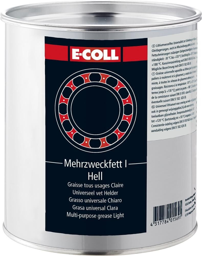 E-COLL Mehrzweckfett I 1kg hell Dose