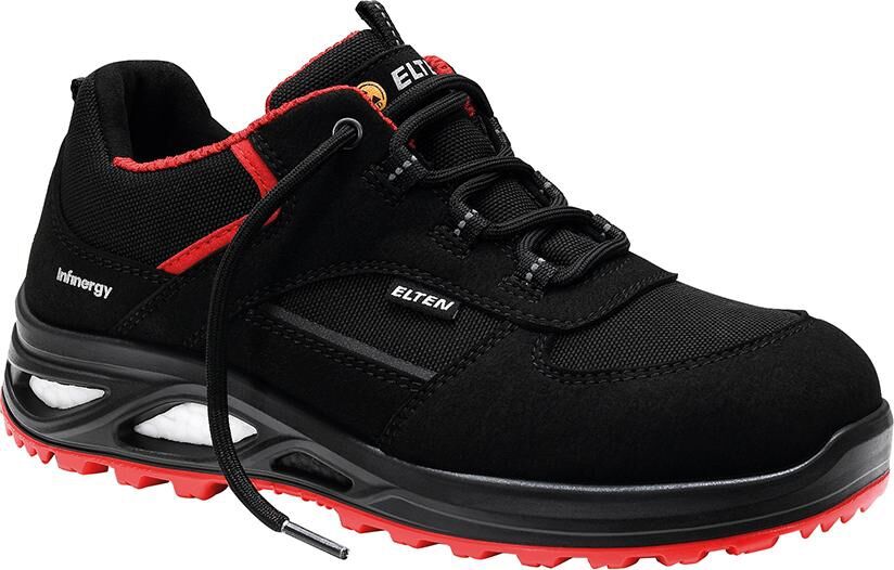 ELTEN Damen-Sicherheitshalbschuh 742531 Gr. 35 HANNAH black-red Low S3 ESD