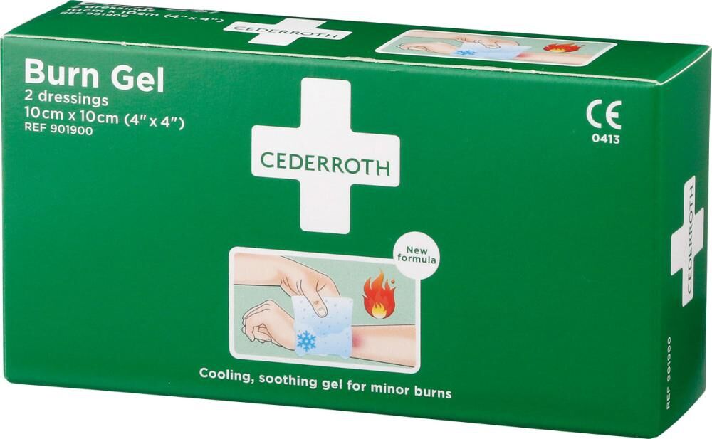 CEDERROTH Burn Gel 901900 10x10cm 2 Stück