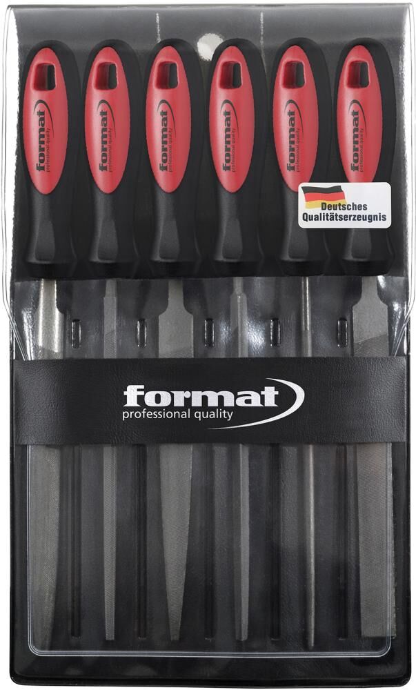 FORMAT Schlüsselfeilensatz 6-teilig 100mm H2-2K-Heft