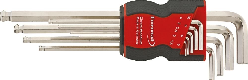 FORMAT Winkelschraubendreher Set mit Haltefunktion 1,5-10mm 9-teilig
