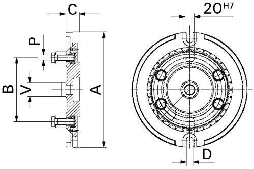 FORMAT Standard-Drehplatte RS Gr. 1+2 113mm