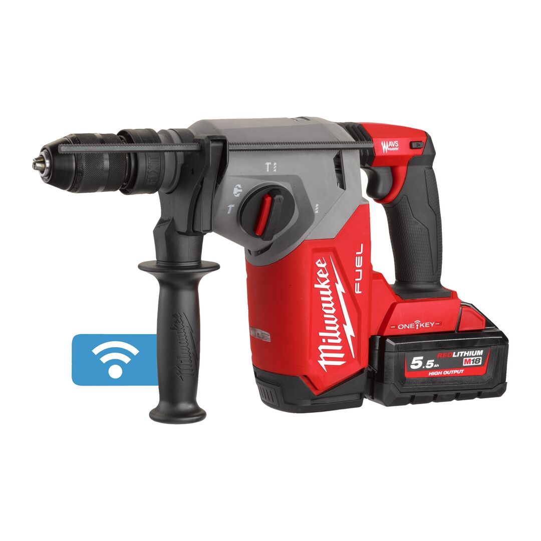 MILWAUKEE Akku-Kombihammer M18ONEFHX-552X 2x18V/5,5Ah Ladegerät
