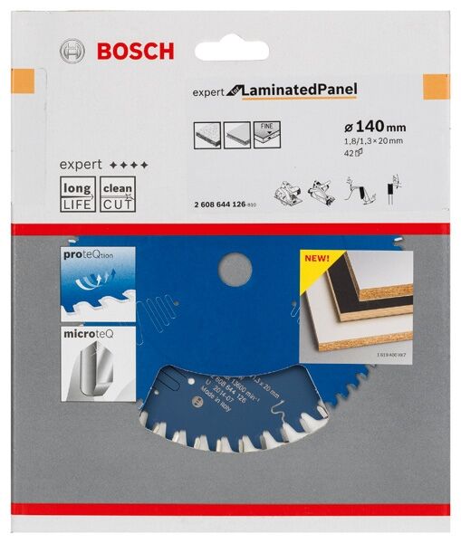 BOSCH HW Kreissägeblatt Expert fürLaminat 140x20x1,8 42T