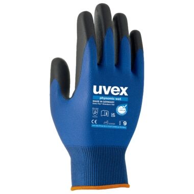 UVEX Arbeitshandschuhe phynomic wet Gr. 11 Polymerschaum blau/schwarz 6006.0