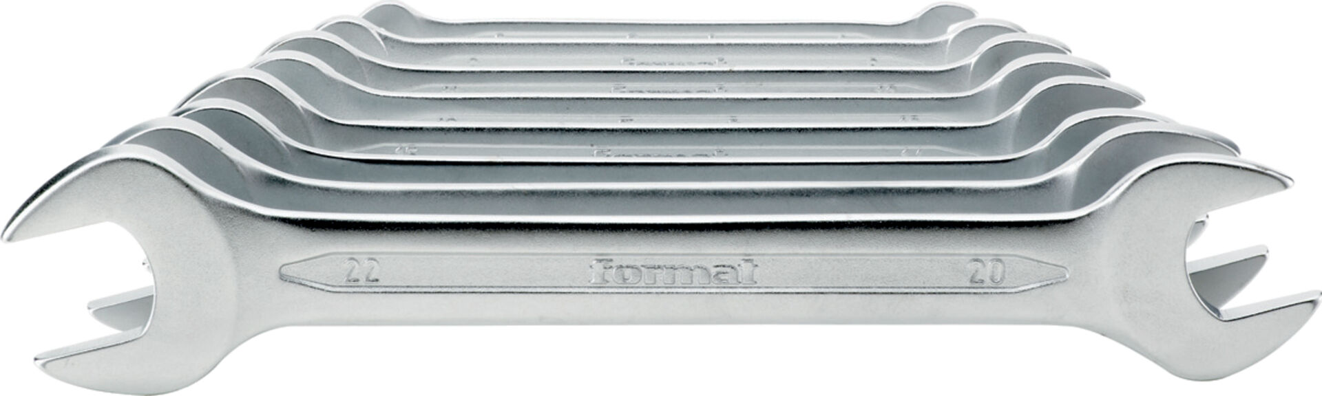 FORMAT Doppelmaulschlüssel-Set DIN3110 6-32mm 12-teilig