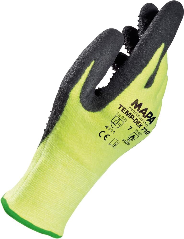 MAPA Handschuh Temp-Dex 710 Gr. 9 gelb-schwarz
