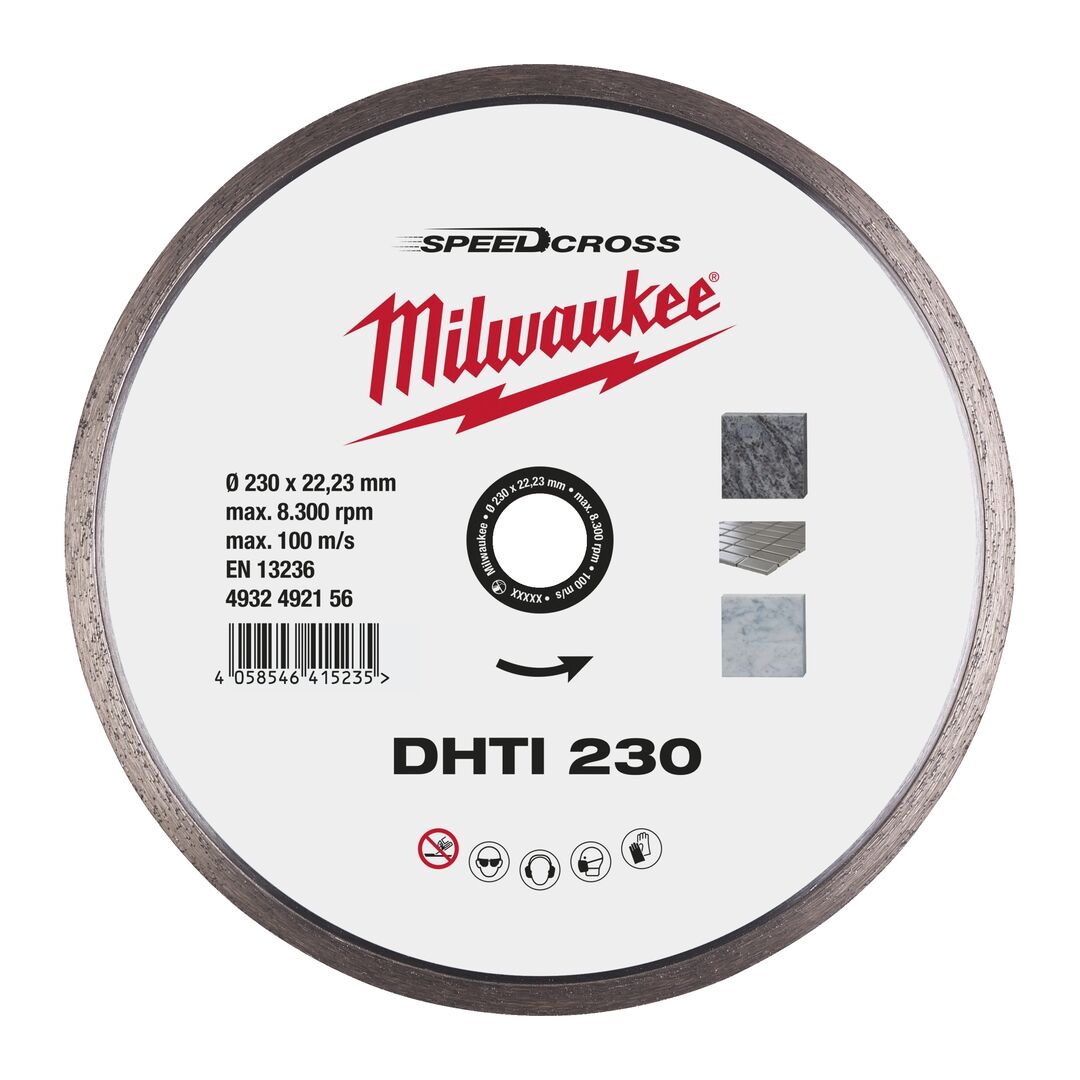 MILWAUKEE Diamanttrennscheibe DHTi Speedcross 230mm Keramik & Naturstein