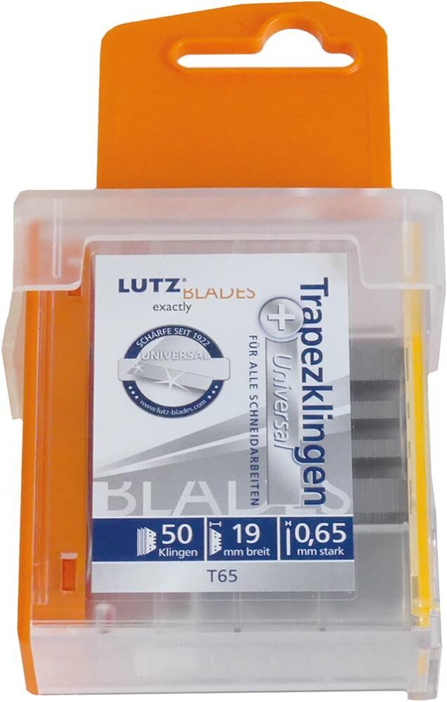 LUTZ Trapezklinge 61x18,7x0,65mm Standard 50 Stück/Pack