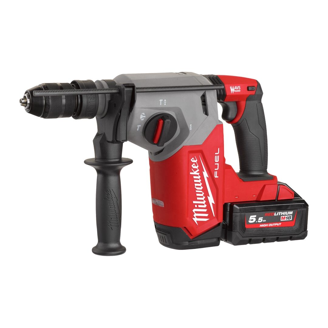 MILWAUKEE Akku-Kombihammer M18FHX-552X 2x18V 5,5Ah Ladegerät in HD Box