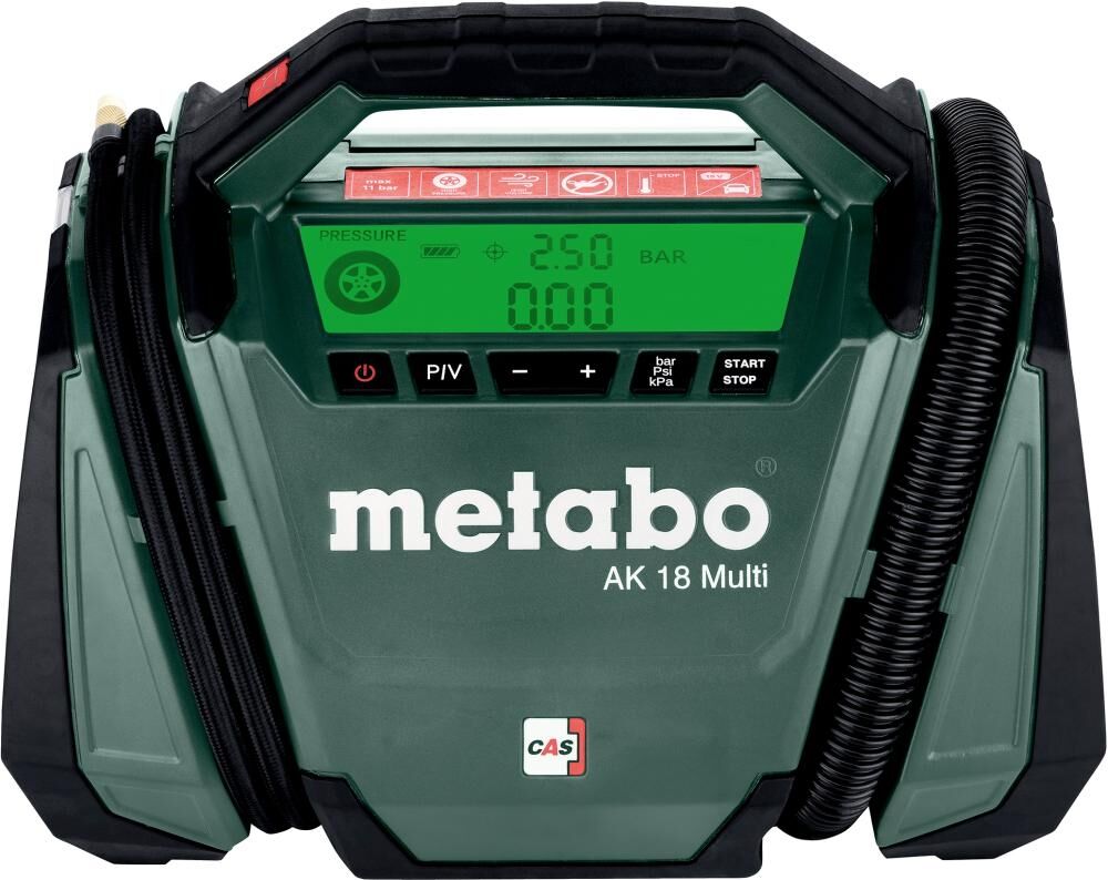 METABO Akku-Druckluftkompressor AK 18 Multi ohne Akku & Ladegerät im Karton