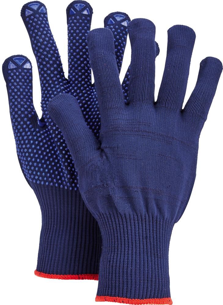 FORMAT Strick-Handschuh MechanicRope Gr. 7 Feinstrick blau Noppen