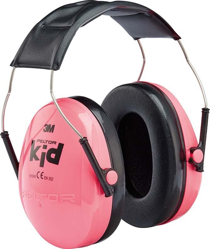 3M Kapselgehörschützer Kid PELTOR Neon-rosa für Kinder SNR 27dB KIDR