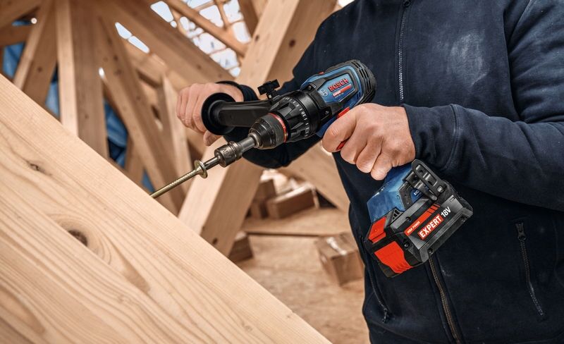 BOSCH EXPERT Akku-Bohrschrauber EXSR18V-150, 2x18V/8,0 Ah, Ladegerät