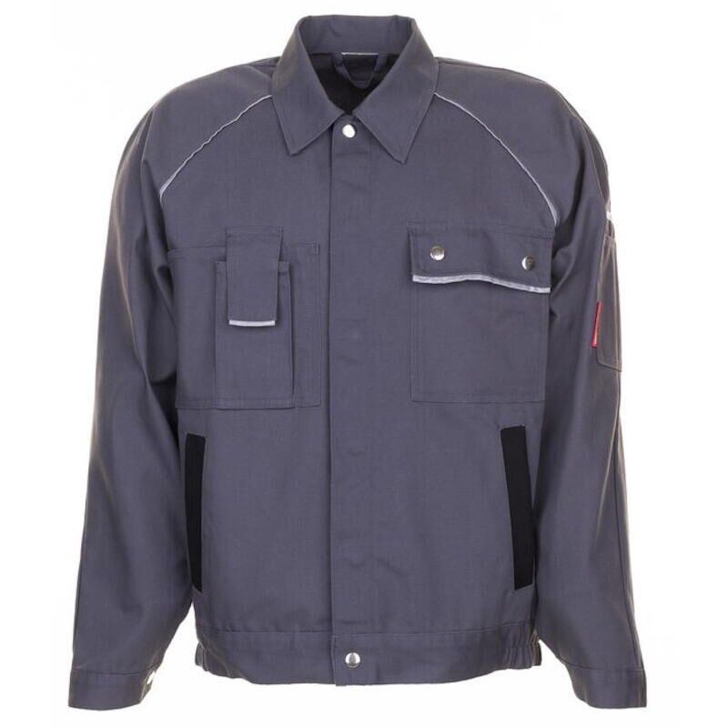 PLANAM CANVAS-BUNDJACKE 320 G/QM Grau-Schwarz Nr. 2113 Gr. 50