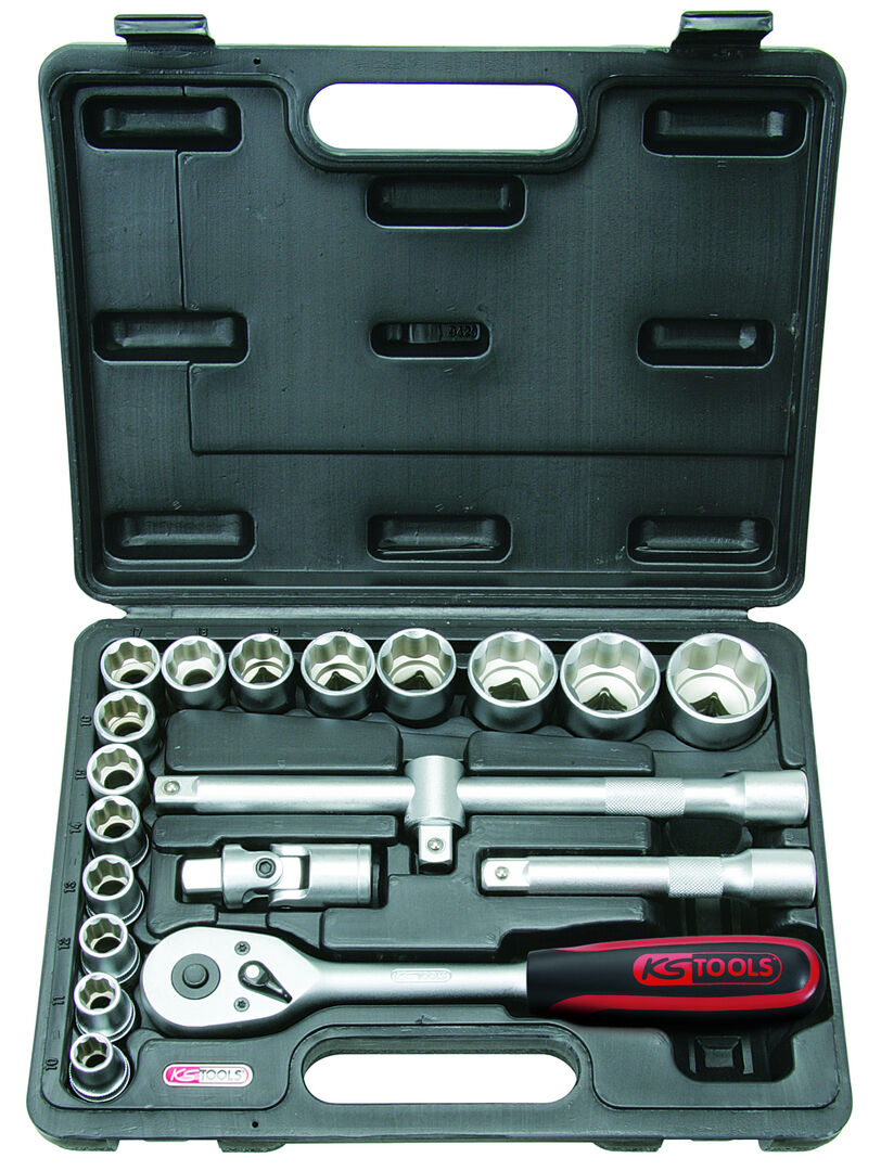 KS TOOLS Steckschlüssel Set 1/2" 20-teilig im Koffer