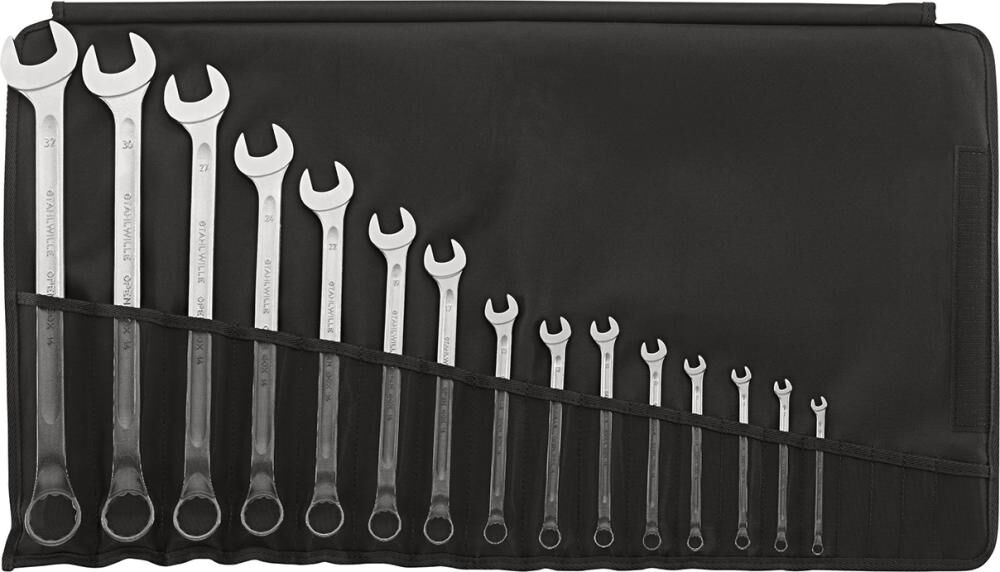 STAHLWILLE Set Maulringschlüssel 14/15