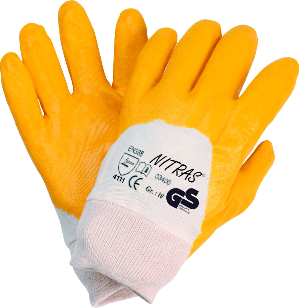 NITRAS Montage-Handschuh Start Gr. 9 Nitril gelb