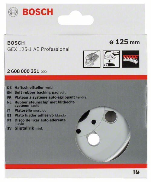 BOSCH Schleifteller extraweich 125mm für GEX 125