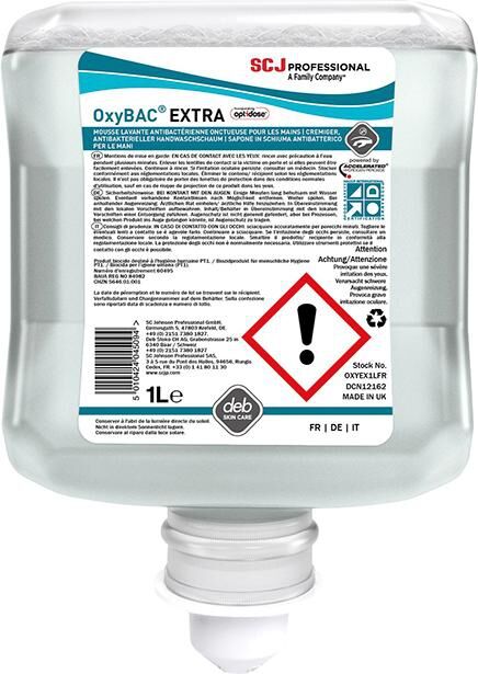 SC JOHNSON Schaumhandreiniger OxyBac Extra FOAM Wash 1.000ml Kart. OXYEX1LFR