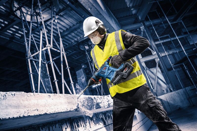 BOSCH Akku-Bohrhammer EXBH18V-32F solo, im Karton